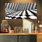 Designart - Optical Black and White Pattern - Abstract Canvas Art Print